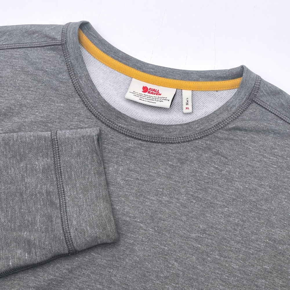 Fjallraven Mens High Coast Lite Sweater Gray Melange 87307 Size M Crewneck